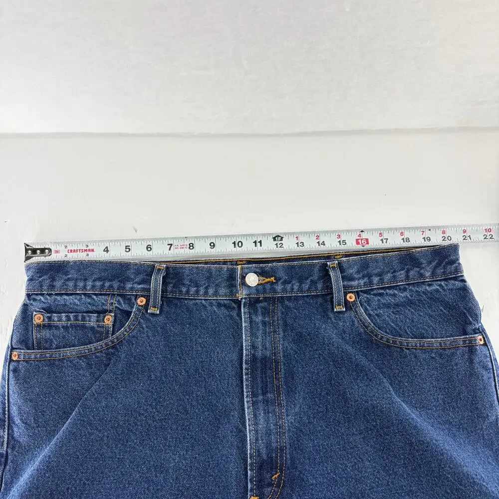 Levi's 505 Regular Fit Jeans Dark Wash W42 L30
